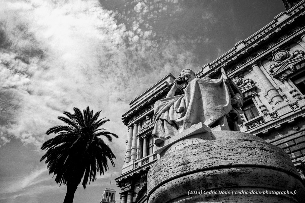 Rome, photo en noir et blanc