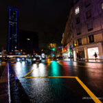Quartier Montparnasse la nuit. Photographie d'Art en couleur