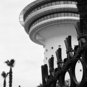 Le phare de Palavas les Flots en noir et blanc