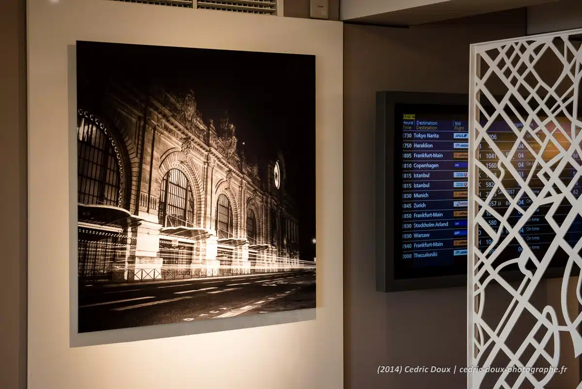 Nouveau design Star Alliance Lounge Roissy. Photos d'Art noir et blanc