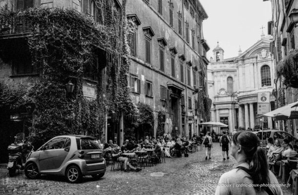 Une rue de Rome en Noir et Blanc 2012