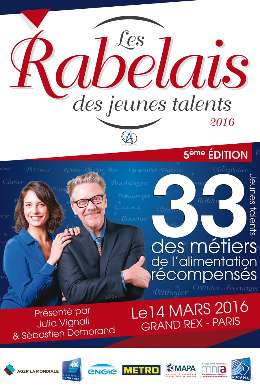 Affiche des Rabelais des Jeunes Talents 2016