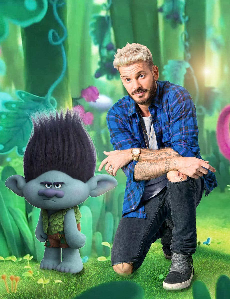 Les Trolls : Portraits de Matt Pokora et Louane Mera