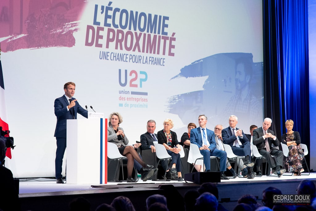 Discours d'Emmanuel Macron sur l'Economie de Proximité (U2P septembre 2021).