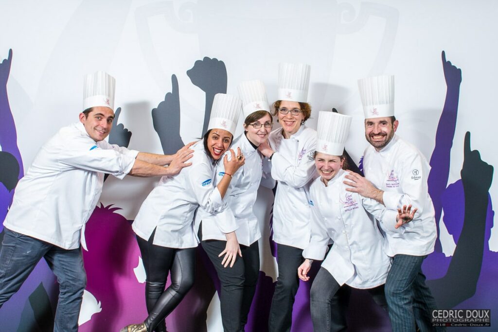 Salon Europain 2018. Photo de groupe des membres du jury de la Coupe de France des Ecoles