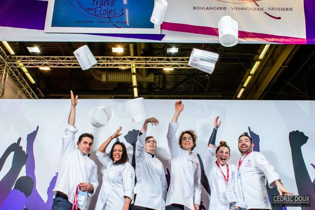 Salon Europain 2018. Photo de groupe des membres du jury de la Coupe de France des Ecoles