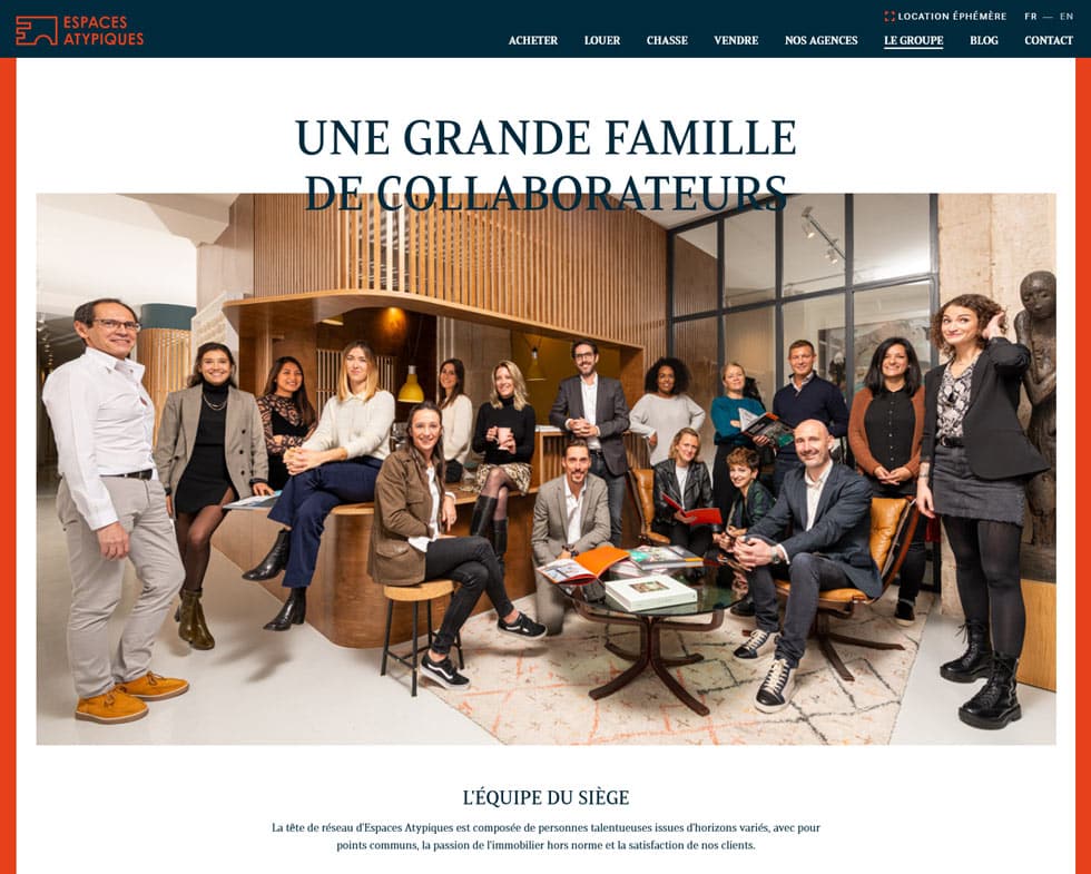 Exemple client photo de groupe Corporate