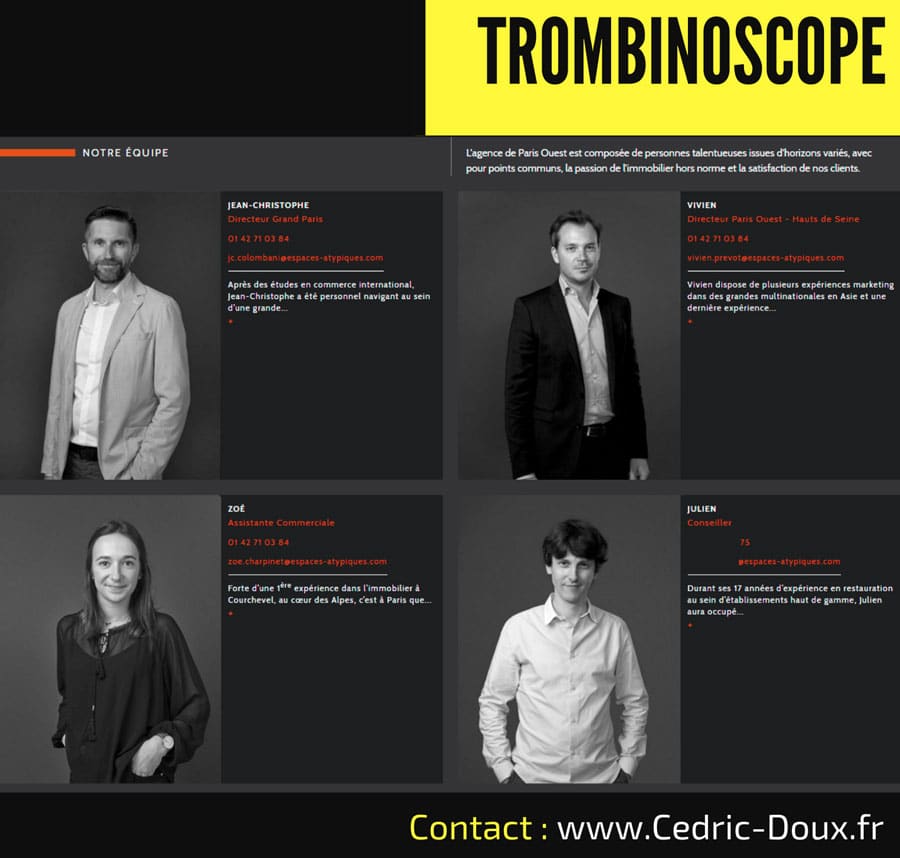 trombinoscope entreprise photo equipe 1