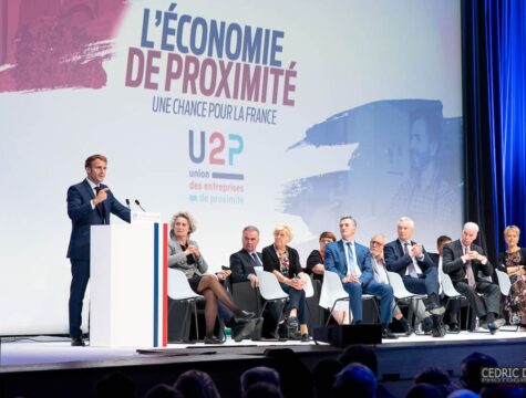 Discours d'Emmanuel Macron sur l'Economie de Proximité (U2P septembre 2021) © Cedric-Doux.fr / Vikensi Communication