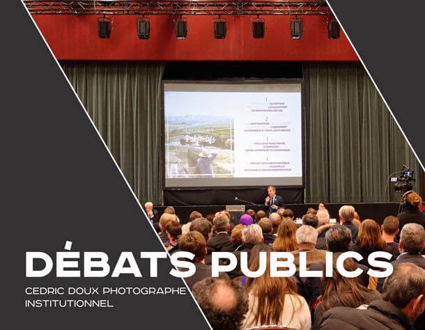 Photographe de débats publics. Photographe Institutionnel pour les congrès.