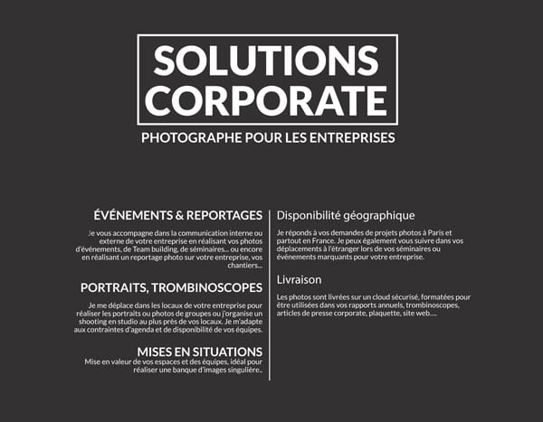 photographe corporate solutions entreprises couv