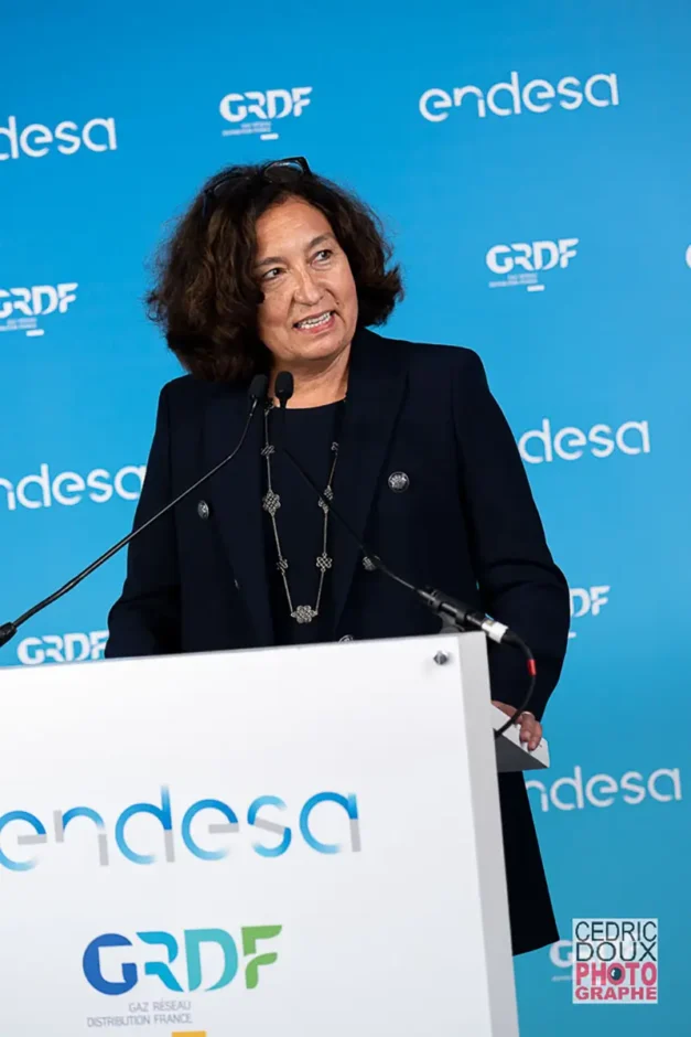 Prise de parole officielle lors de l’inauguration de la station Endesa GRDF à Marolles